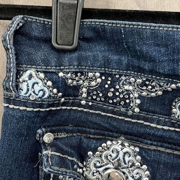 Premier by route 21 in stone and stud adorned jeans - Picture 9 of 12